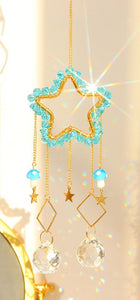 Aqua Star Mushroom Suncatcher