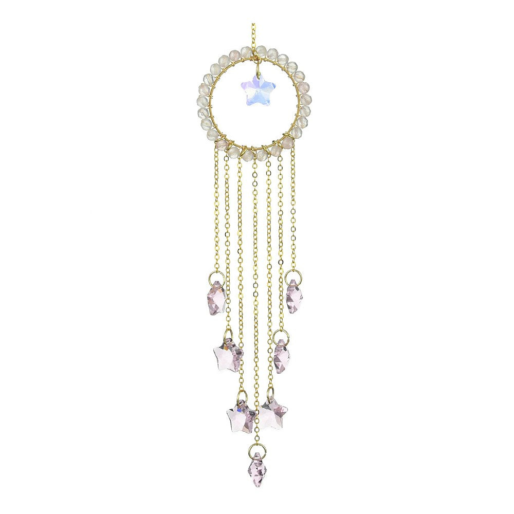 Rose Quartz Star Suncatcher
