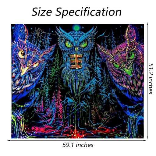 Owl Wall Tapestry Decor