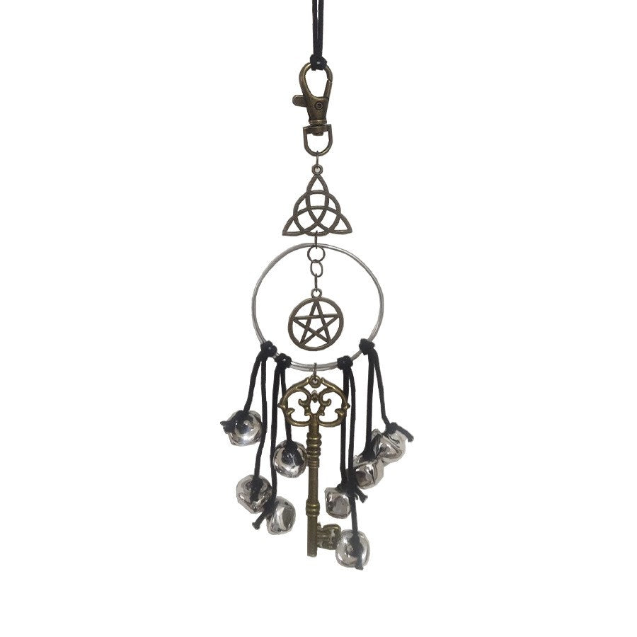 Witch Bell with Keys Charms Decor